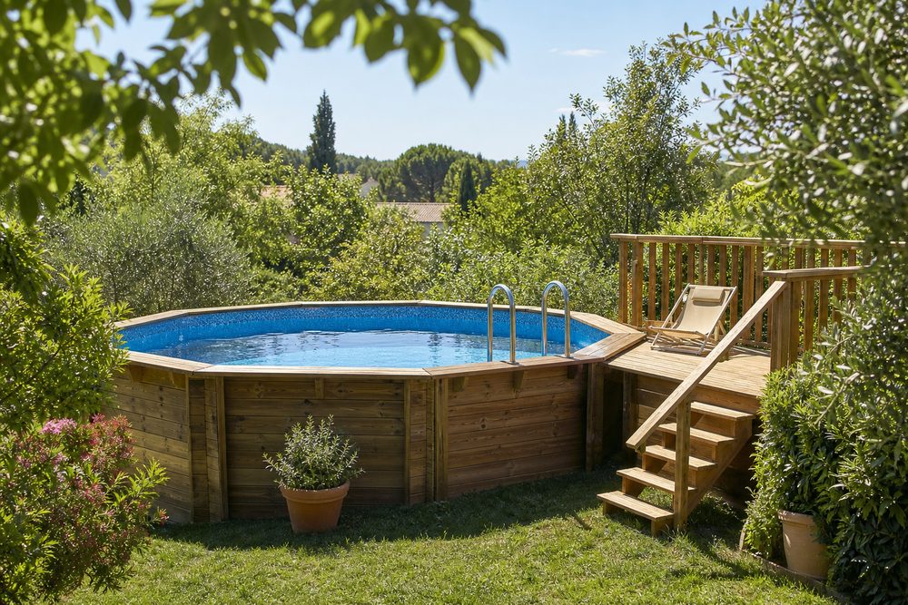 Piscine hors-sol posée à Carcassonne